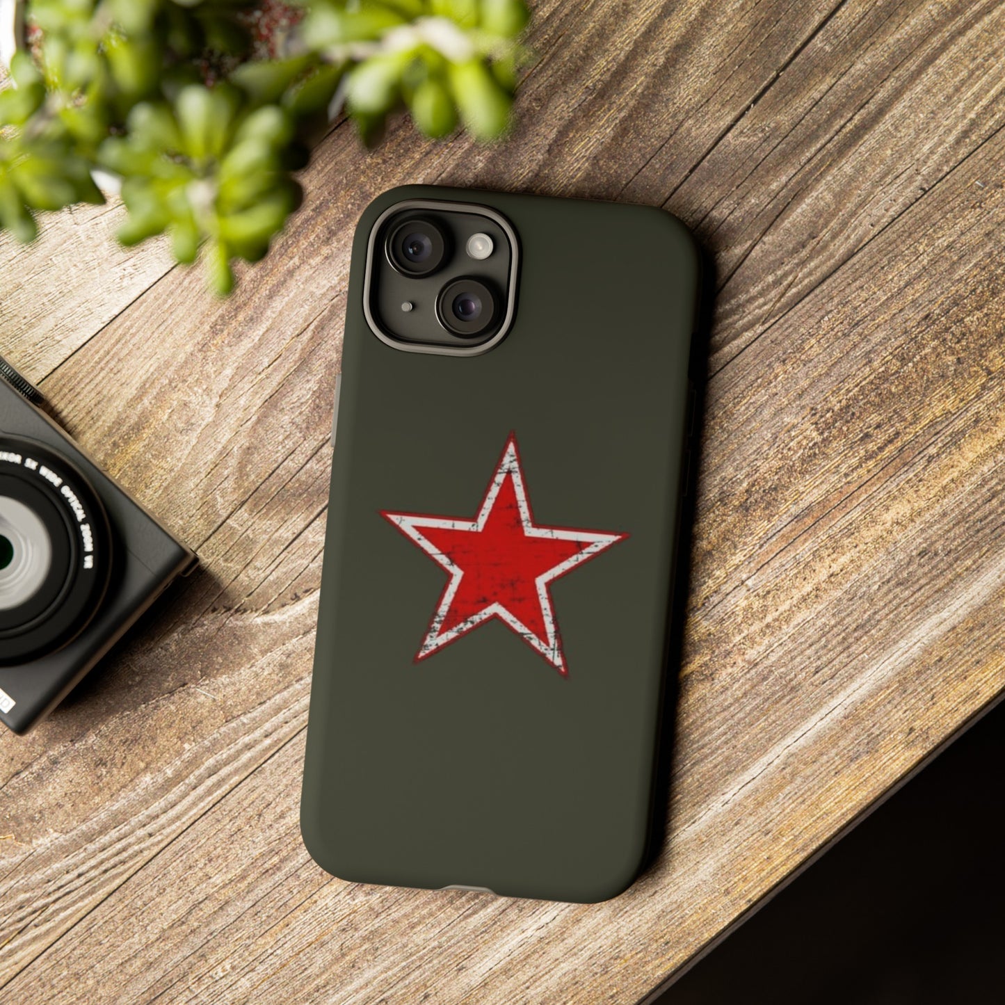 Red star, estuche para celular