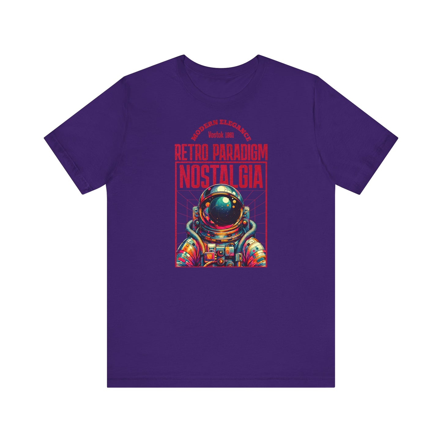 Retro Space, Camiseta de manga corta unisex de jersey