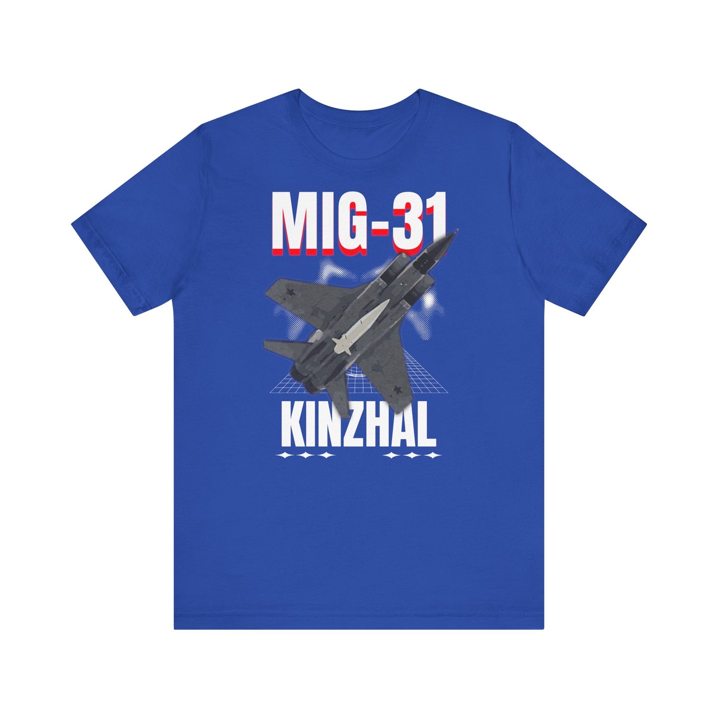 MIG-31 Armado con misil kinzhal, Camiseta de manga corta de punto unisex