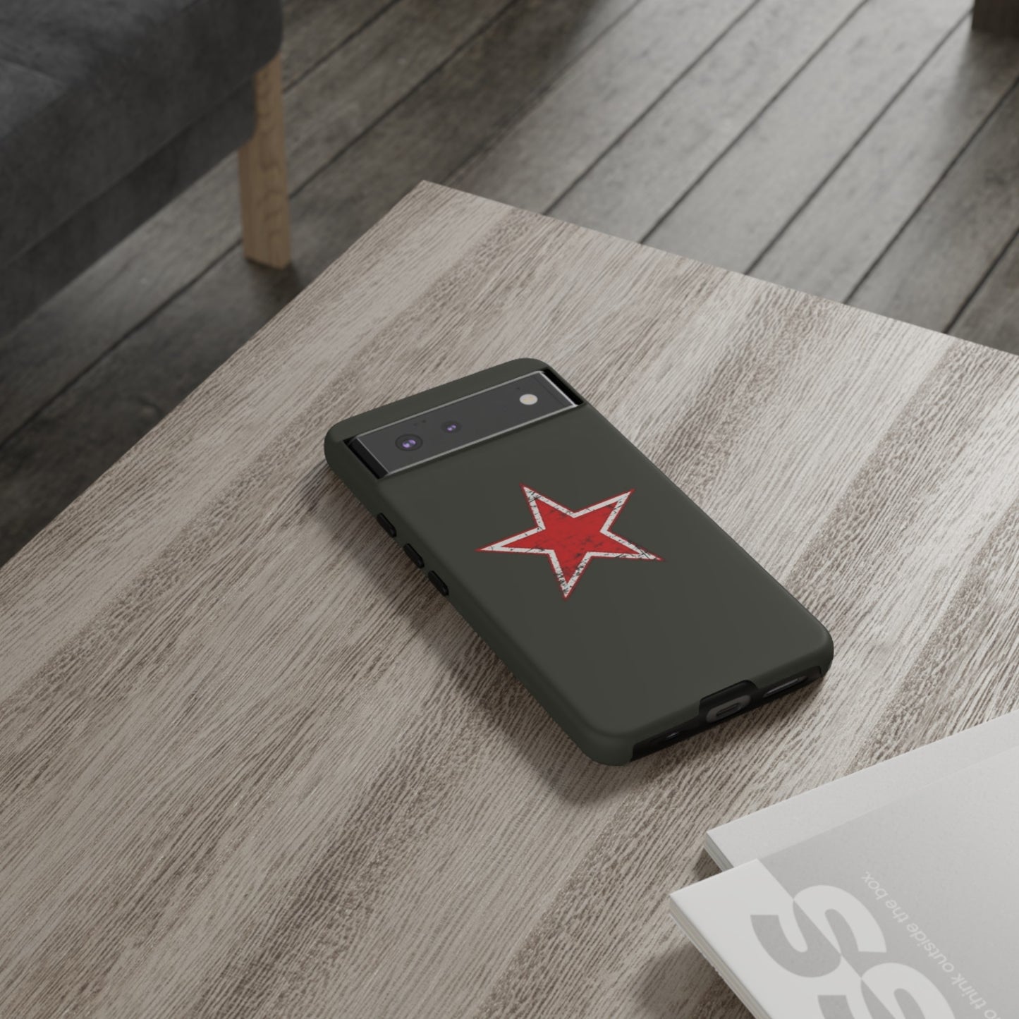 Red star, estuche para celular