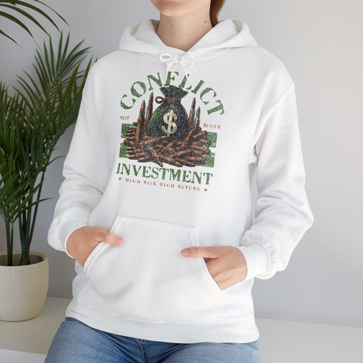 Invesment, Sudadera unisex con capucha Heavy Blend™