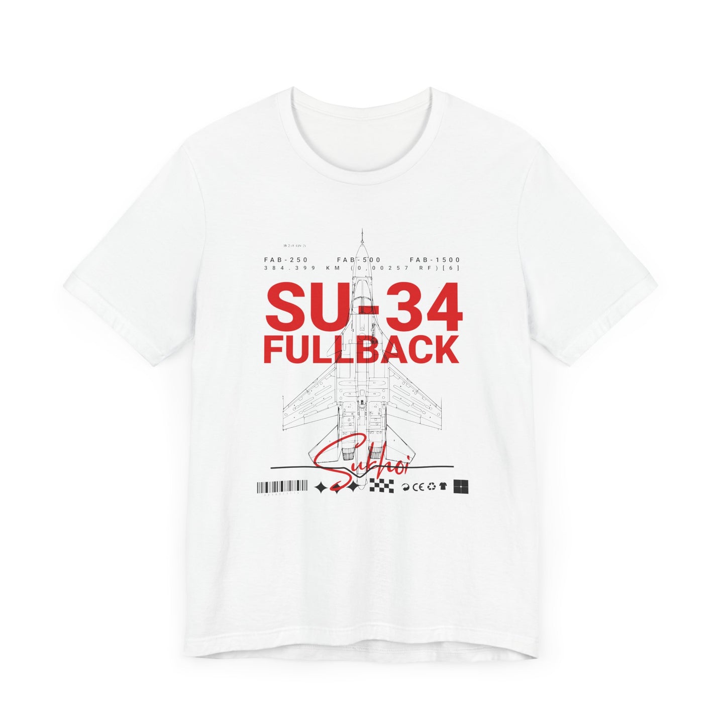 SU-34, Camisetas de fútbol unisex con pantalones cortos