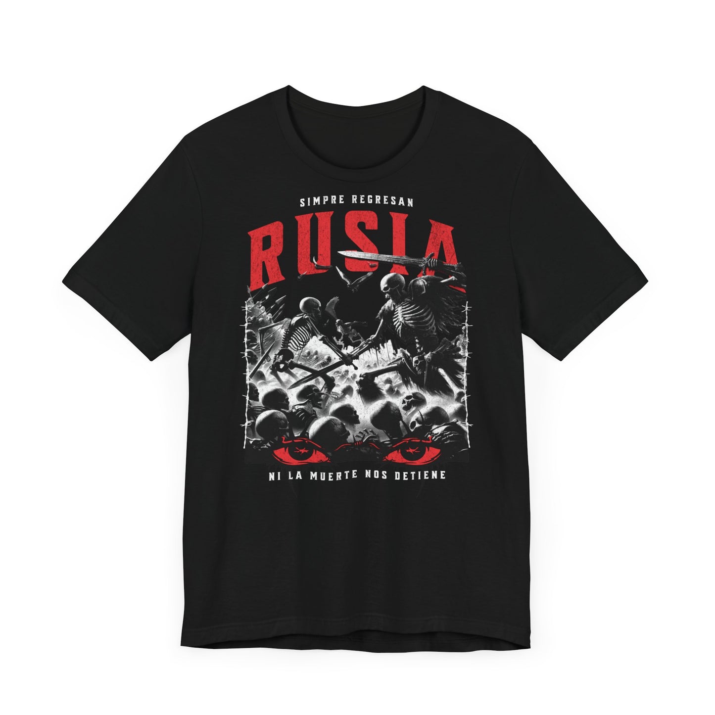 Ni la muerte nos detiene, Camiseta de manga corta de punto unisex