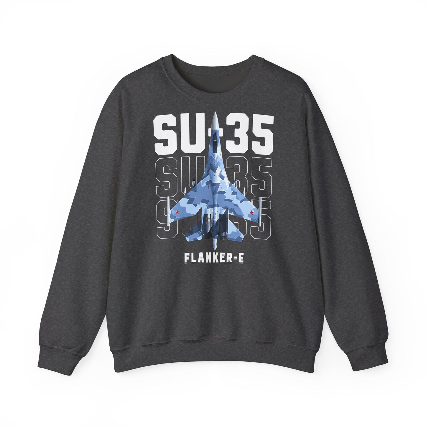 SU-35, sudadera unisex con cuello redondo