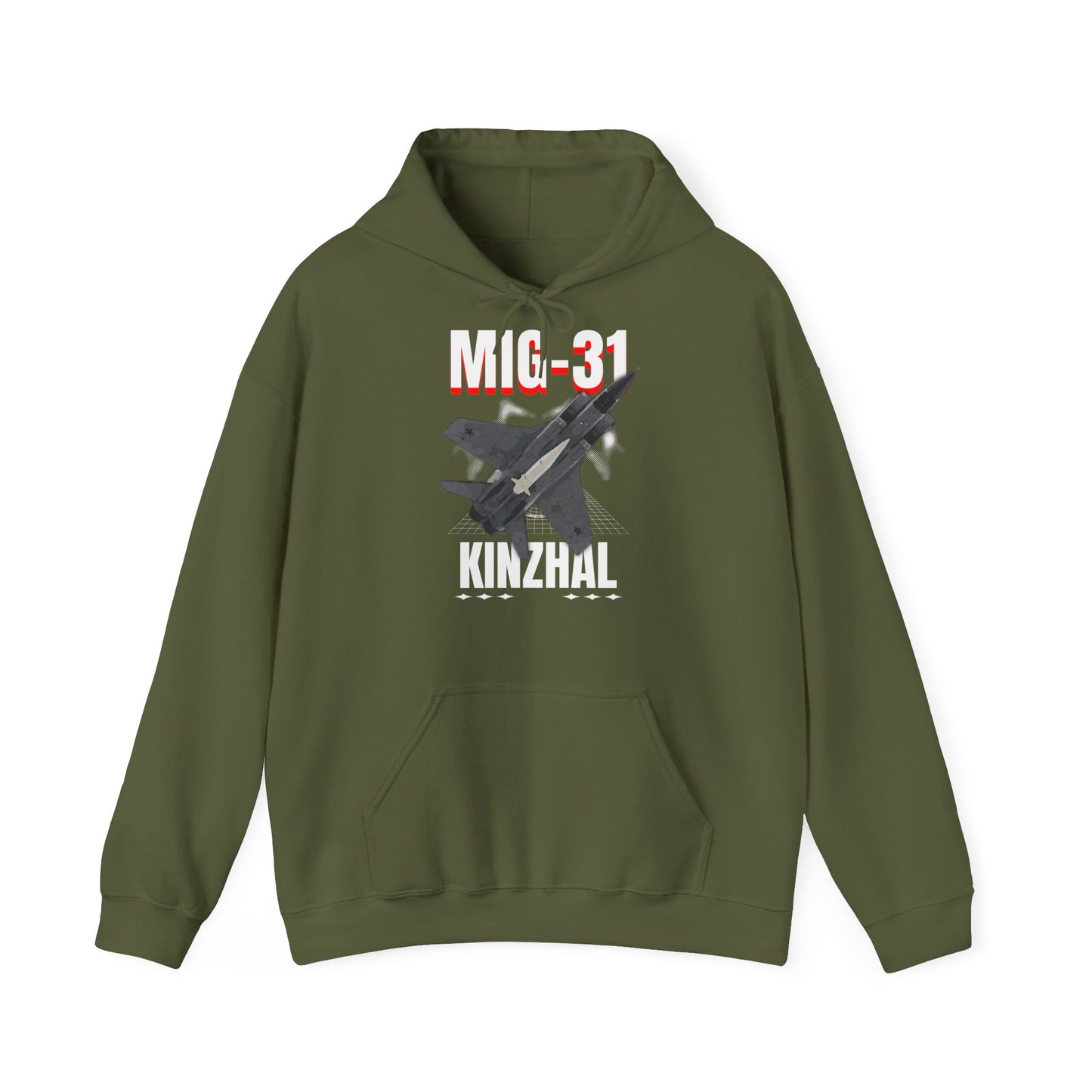 MIG-31 Armado con misil kinzhal, Sudadera con capucha unisex Heavy Blend™