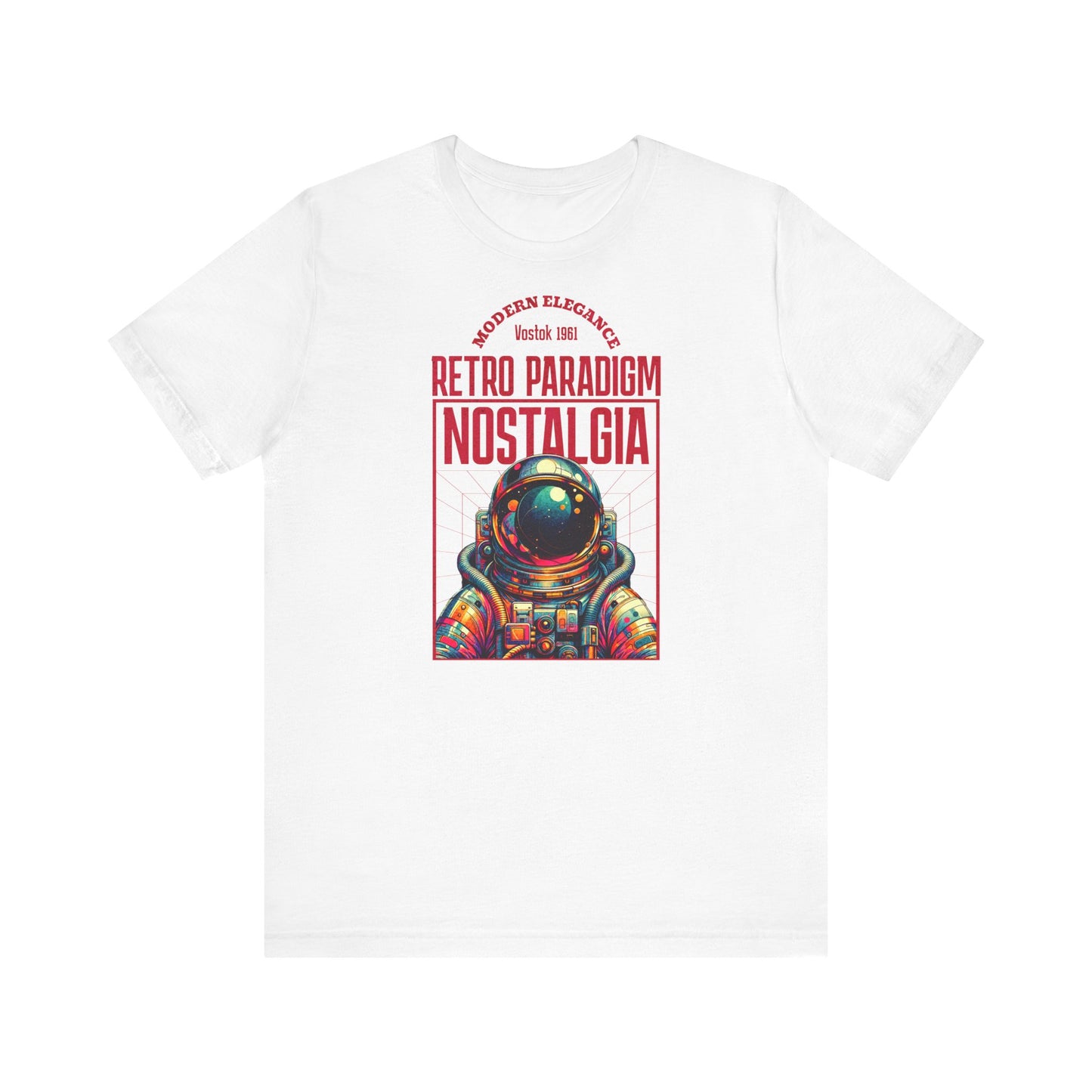 Retro Space, Camiseta de manga corta unisex de jersey