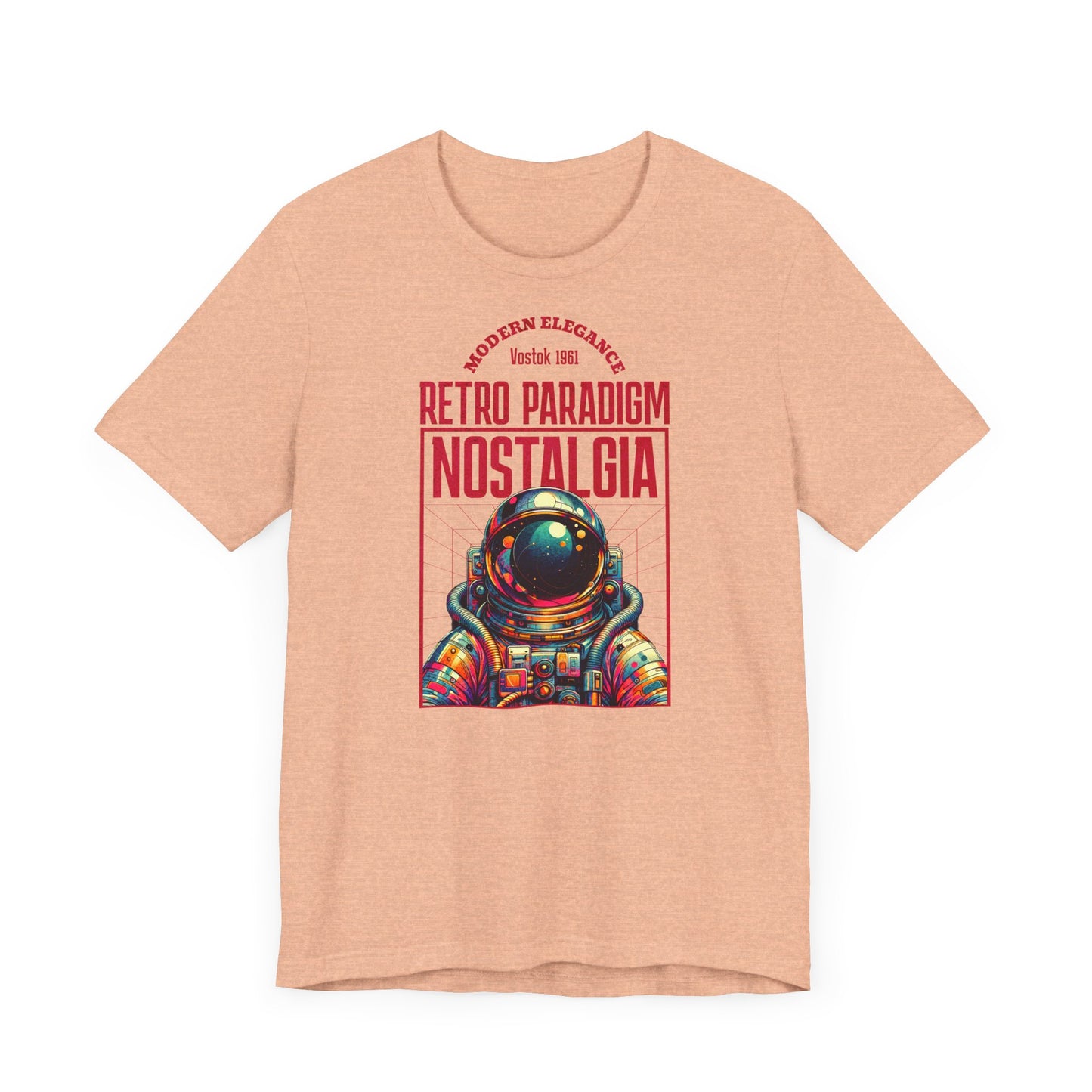 Retro Space, Camiseta de manga corta unisex de jersey