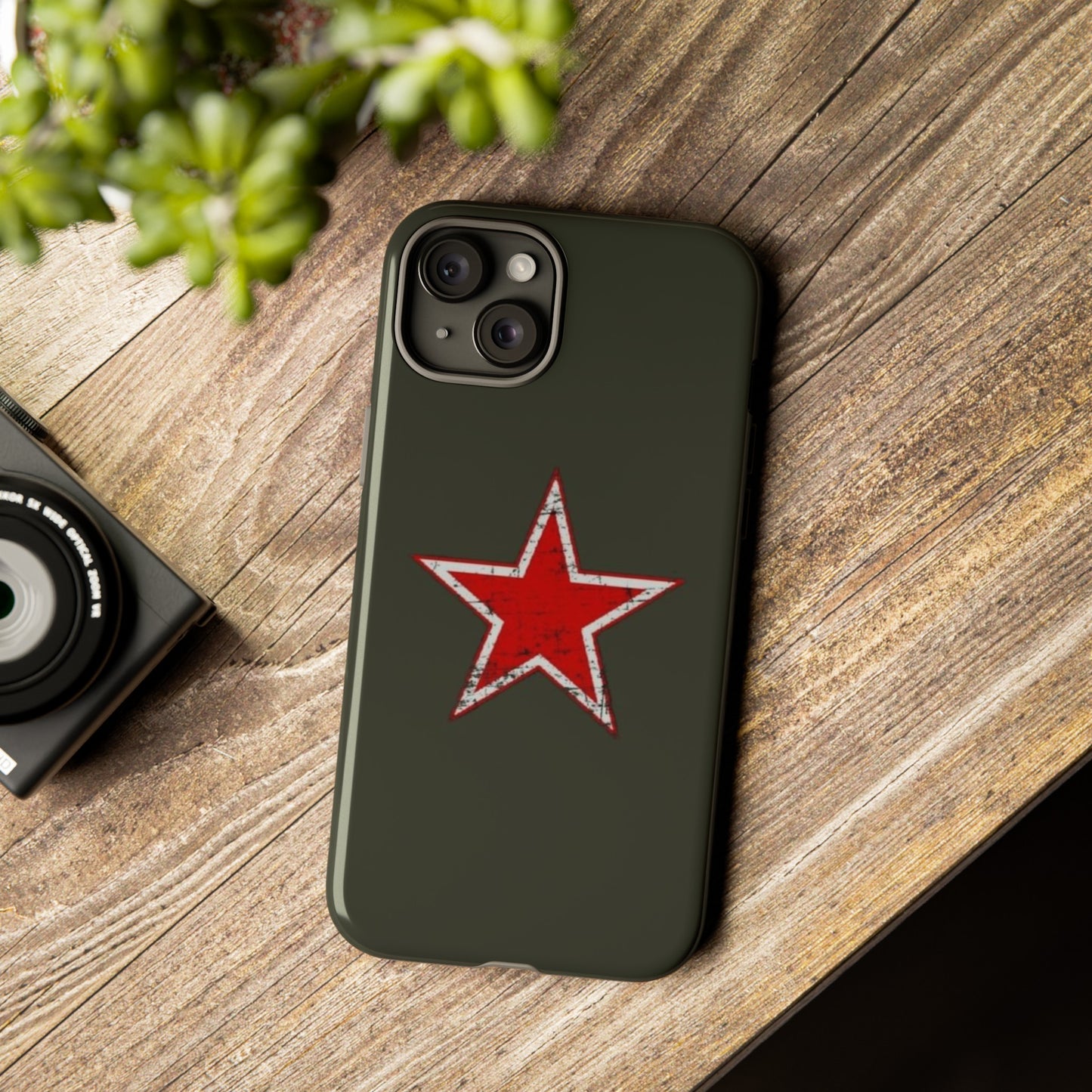 Red star, estuche para celular