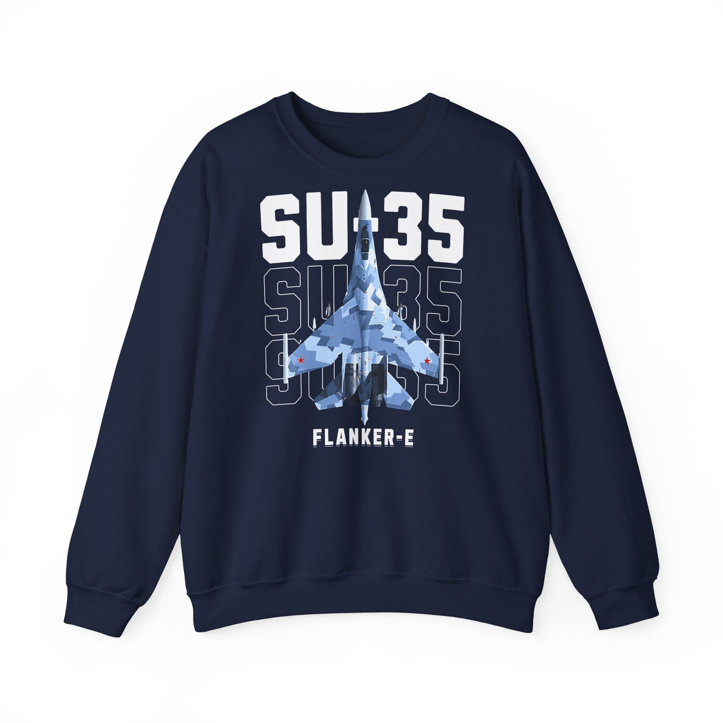 SU-35, sudadera unisex con cuello redondo