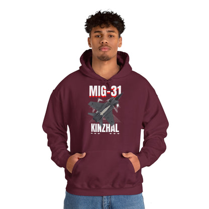 MIG-31 Armado con misil kinzhal, Sudadera con capucha unisex Heavy Blend™