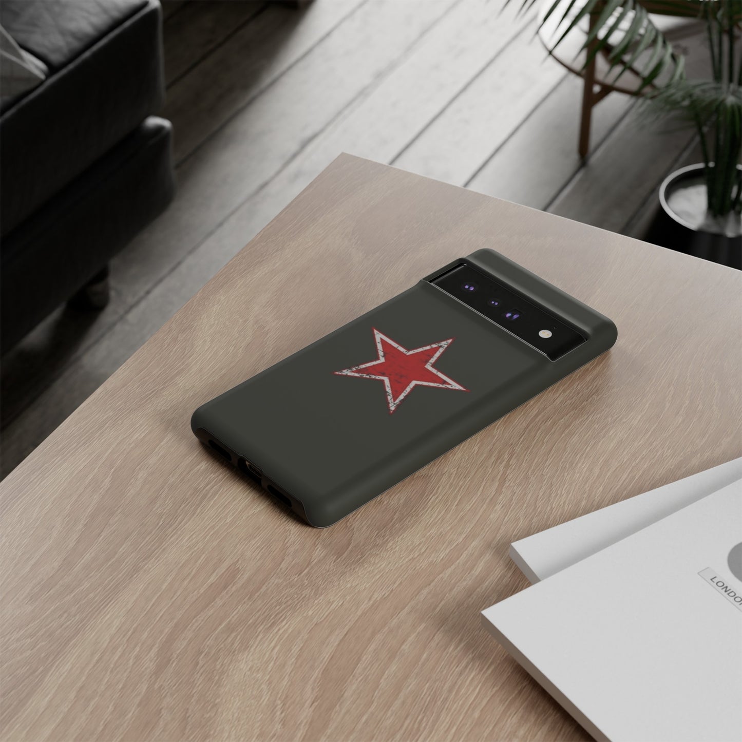 Red star, estuche para celular