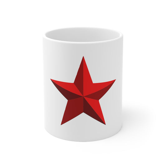 Red star, Tazas de café de cerámica, 11 oz, 15 oz