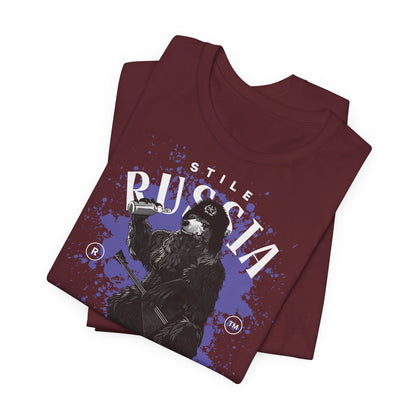 Russia stile, Camiseta de manga corta de punto unisex