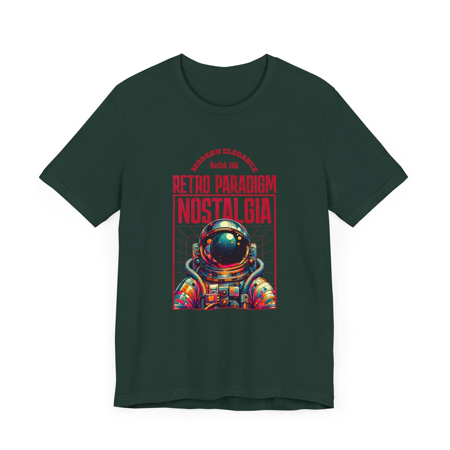 Retro Space, Camiseta de manga corta unisex de jersey