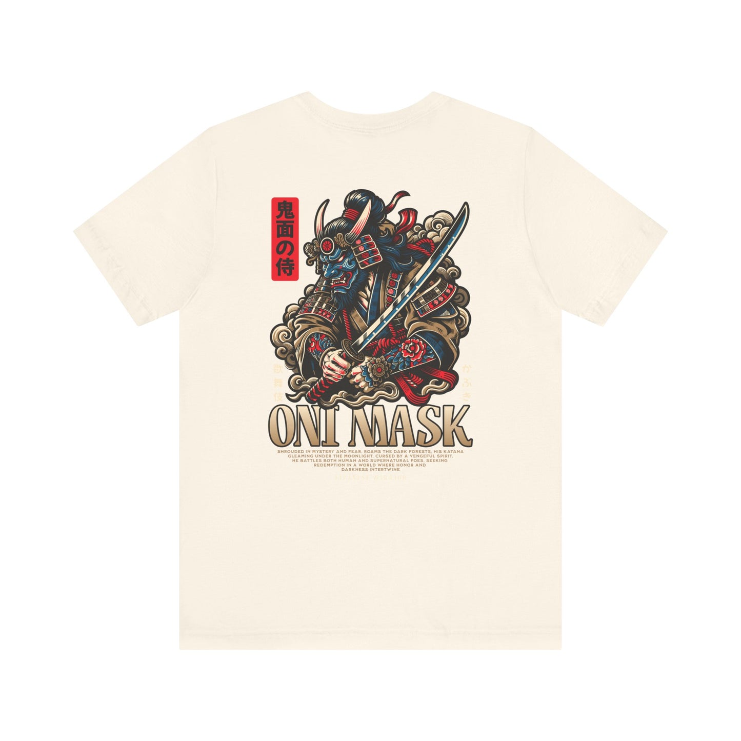 Oni Mask, Camiseta de manga corta unisex de jersey