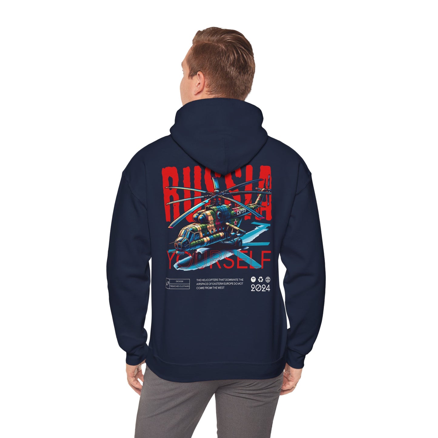 Helicopteros del este, Sudadera unisex con capucha Heavy Blend™