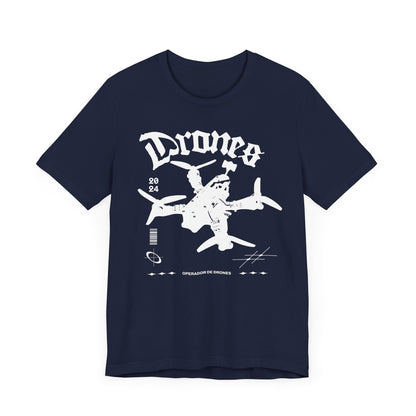 Operador de drones FPV, Camiseta de manga corta de punto unisex