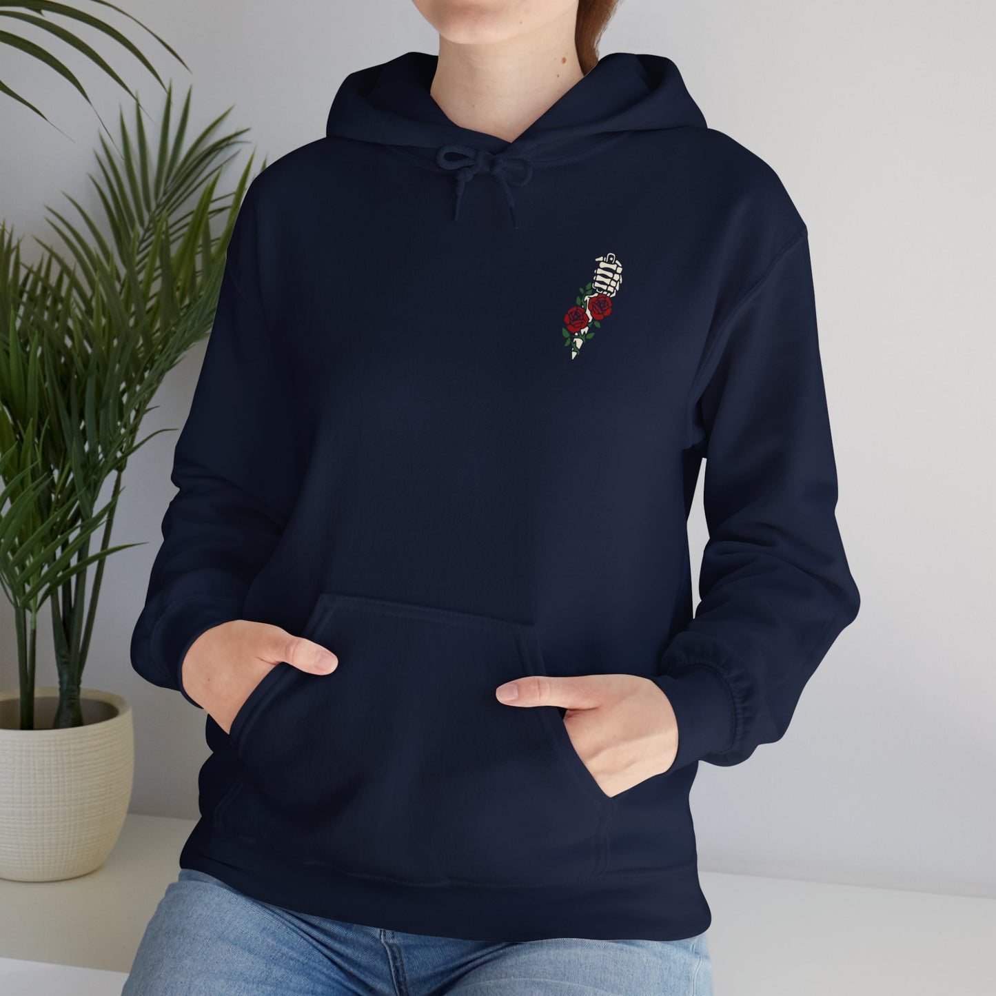 Rose death, Sudadera con capucha unisex Heavy Blend™