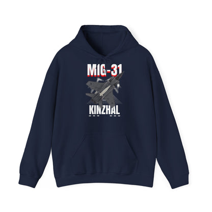 MIG-31 Armado con misil kinzhal, Sudadera con capucha unisex Heavy Blend™