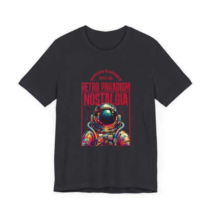 Retro Space, Camiseta de manga corta unisex de jersey