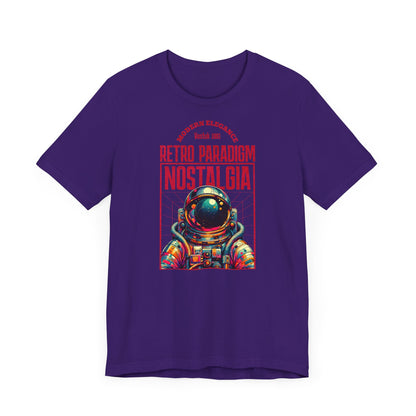 Retro Space, Camiseta de manga corta unisex de jersey