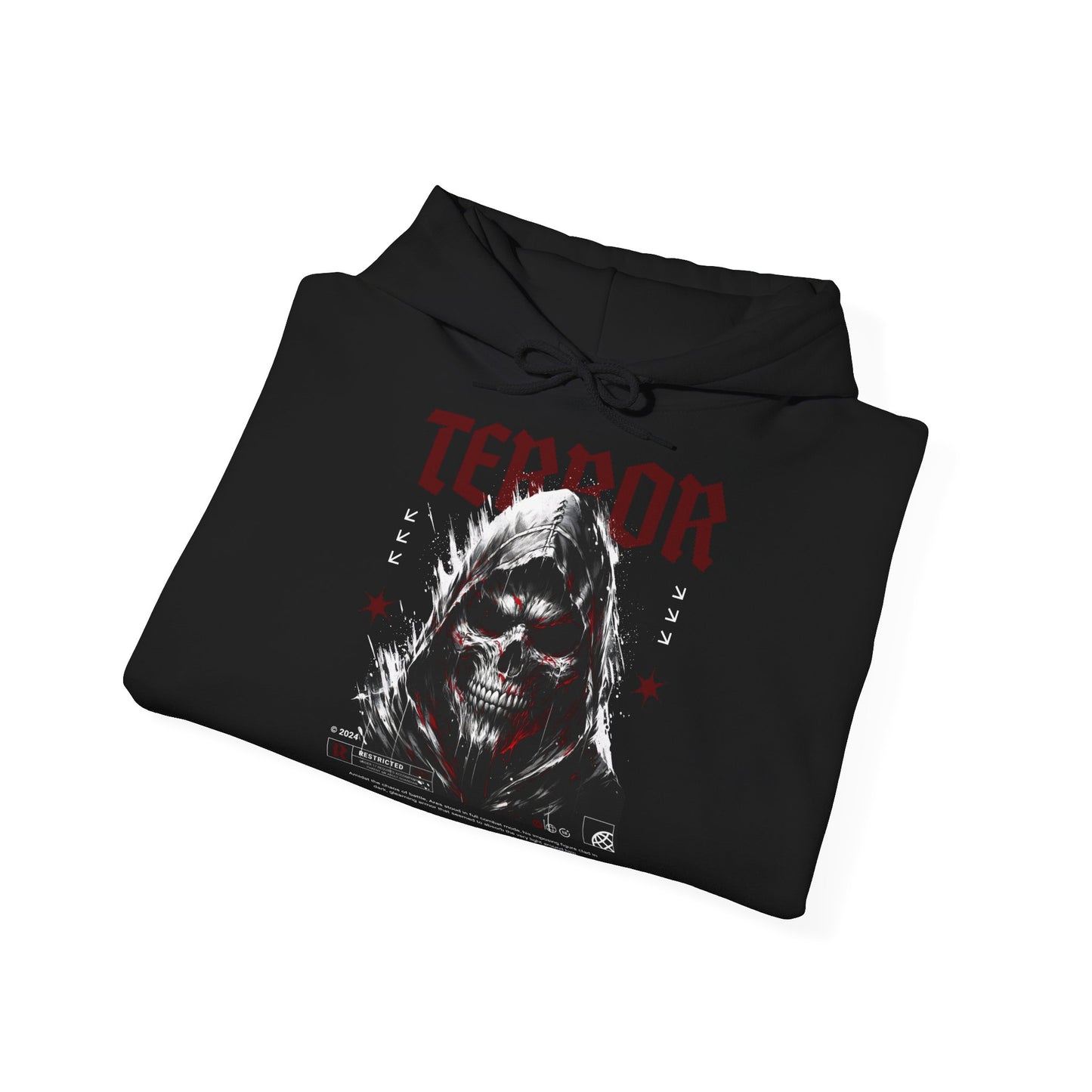 Terror, Sudadera unisex con capucha Heavy Blend™