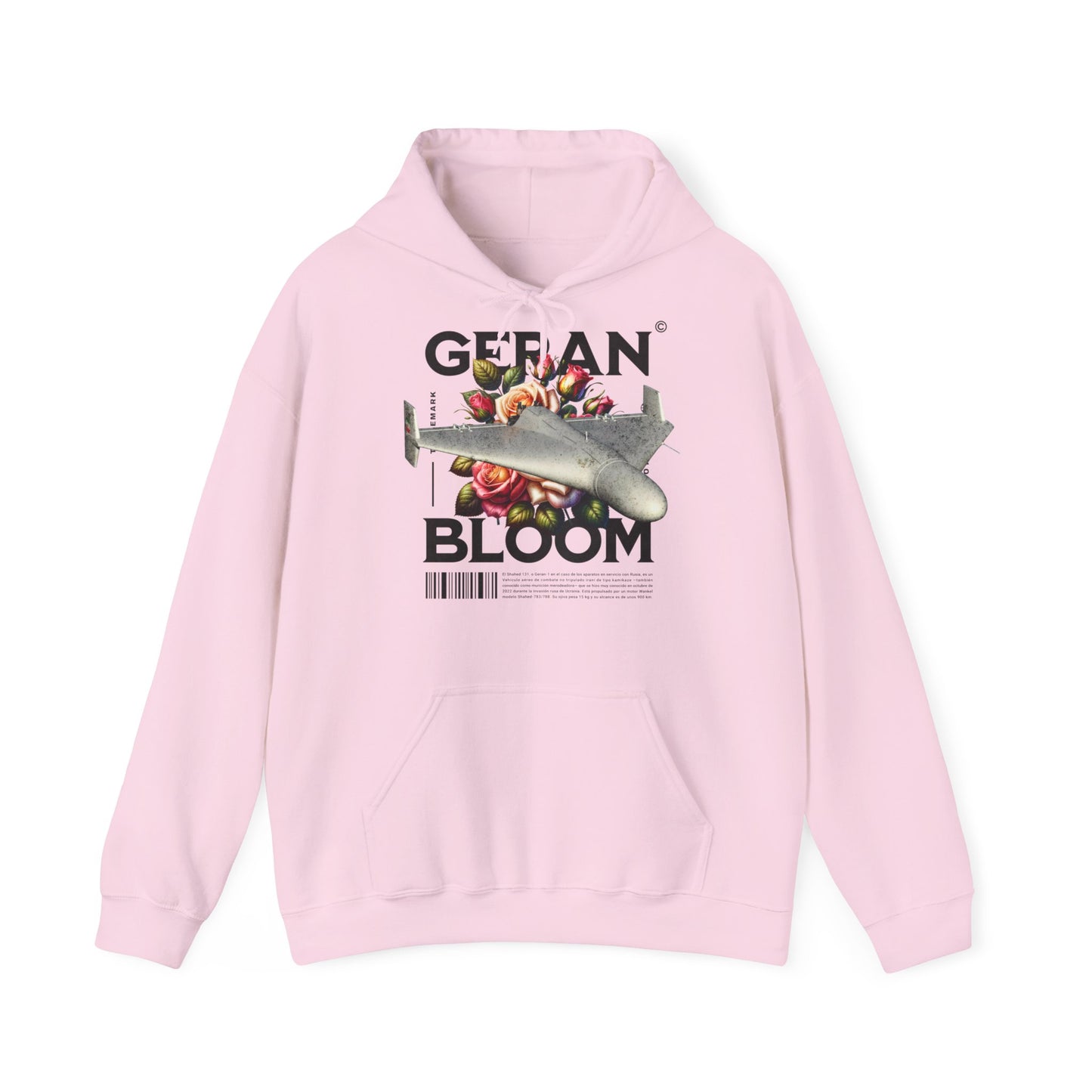 Dron geran, Sudadera con capucha unisex Heavy Blend™