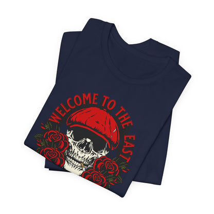 Welcome to the east, Camiseta de manga corta de punto unisex