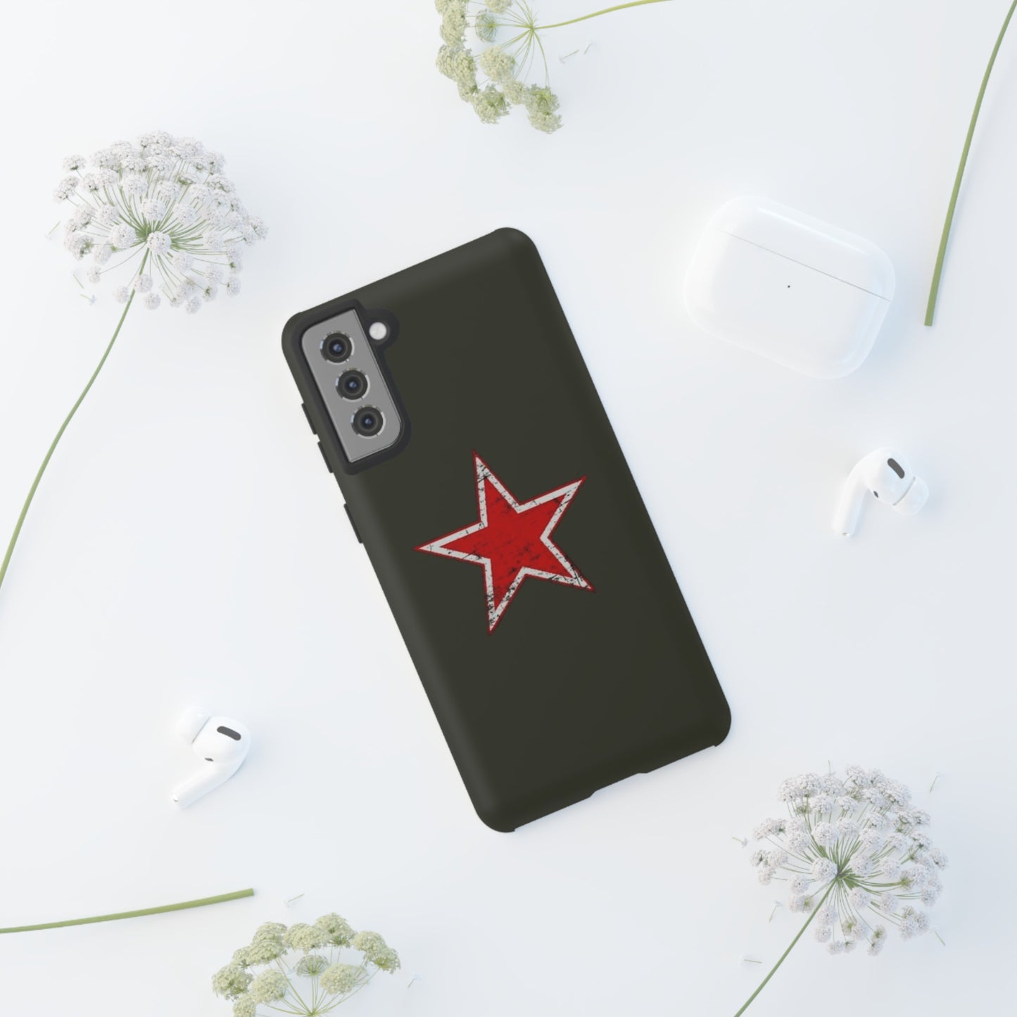 Red star, estuche para celular