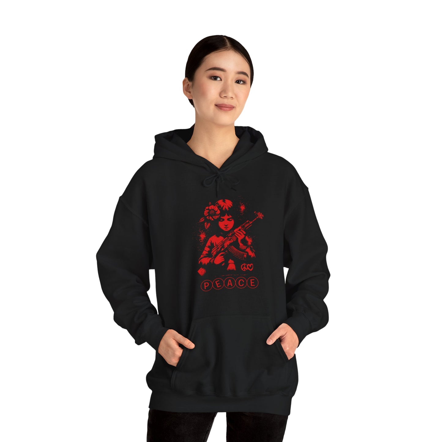 Peace, Sudadera con capucha unisex Heavy Blend™