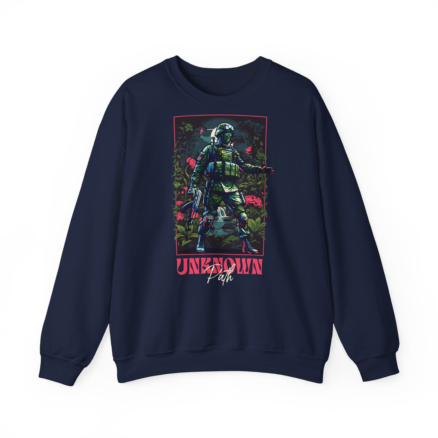 Unknown Path, sudadera unisex con cuello redondo