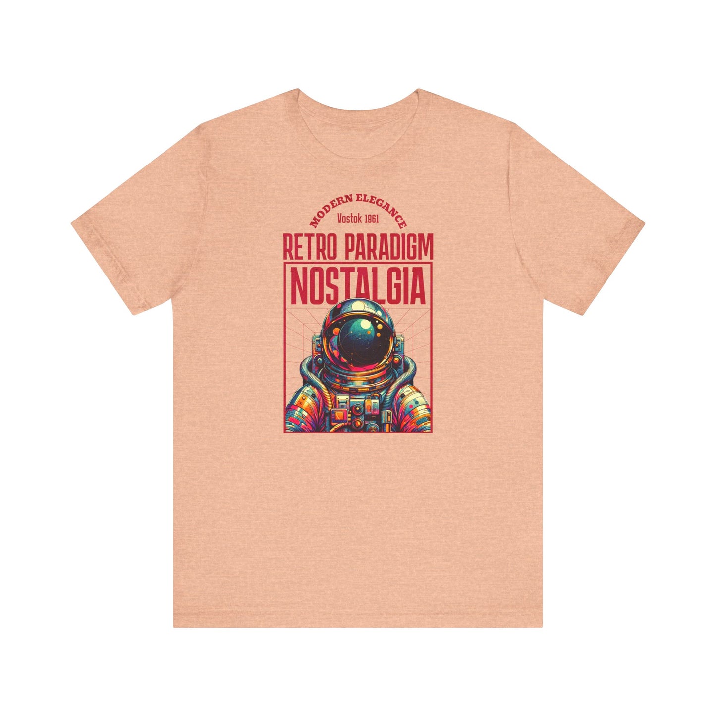 Retro Space, Camiseta de manga corta unisex de jersey