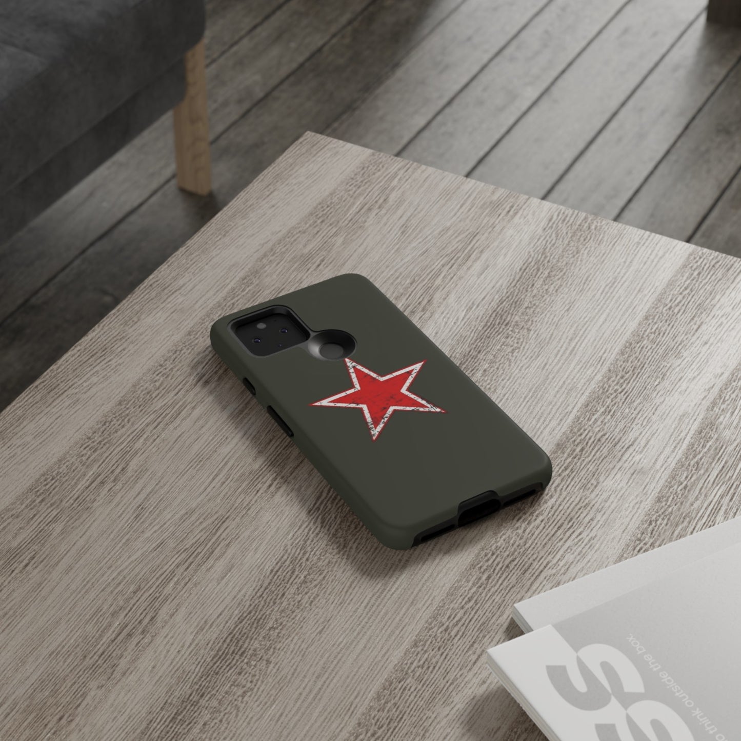 Red star, estuche para celular