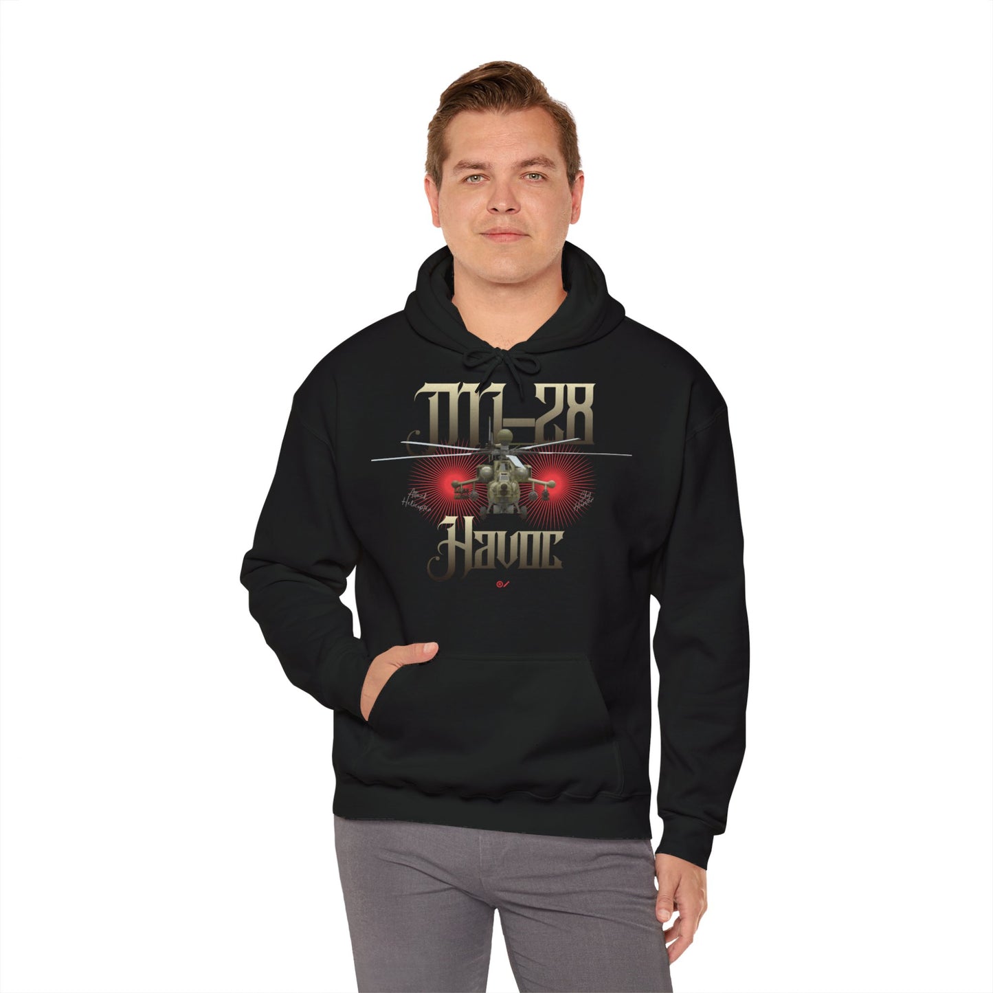 MI-28, Sudadera unisex con capucha Heavy Blend™