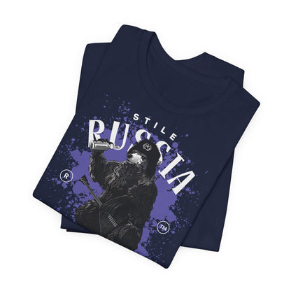 Russia stile, Camiseta de manga corta de punto unisex