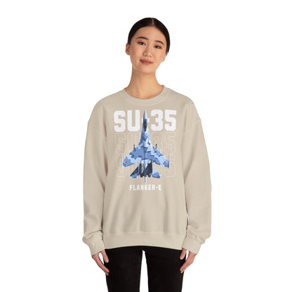 SU-35, sudadera unisex con cuello redondo