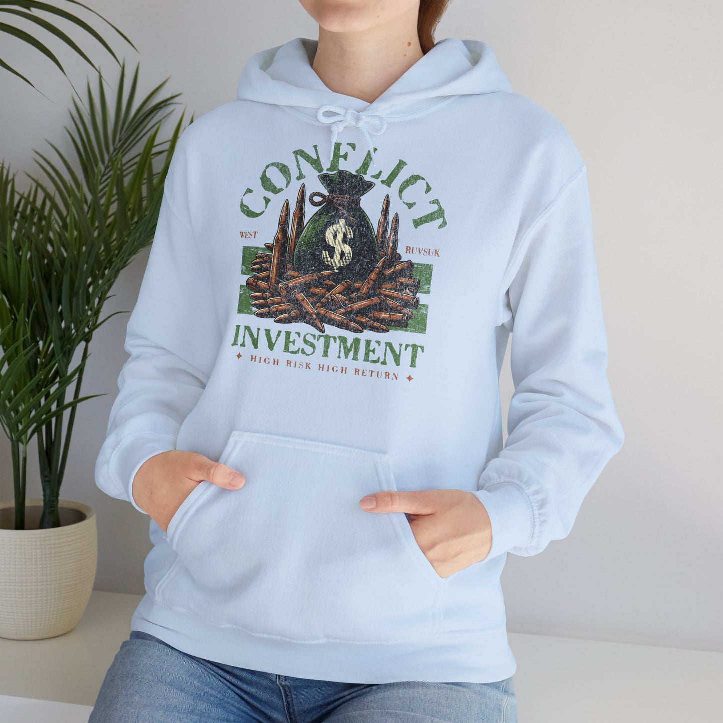 Invesment, Sudadera unisex con capucha Heavy Blend™