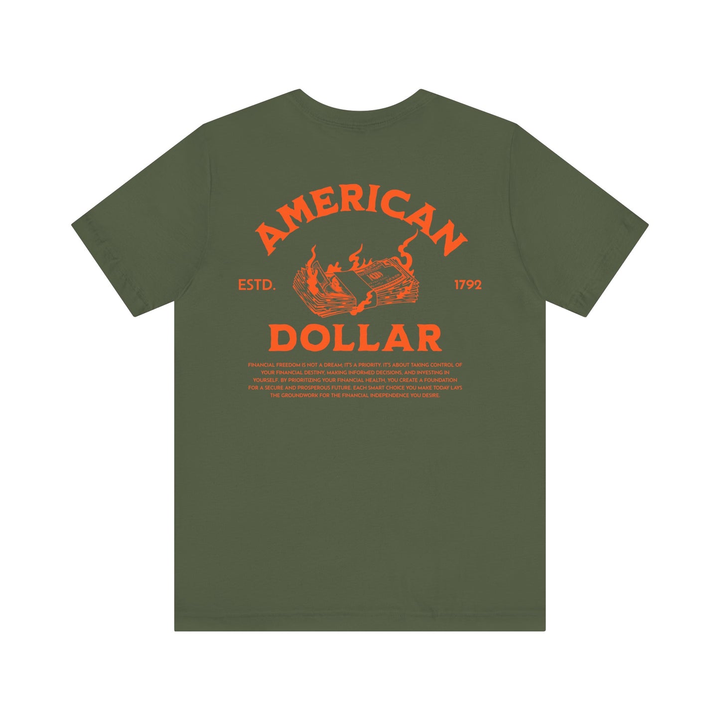 Dollar Burn, Camiseta de manga corta unisex de jersey