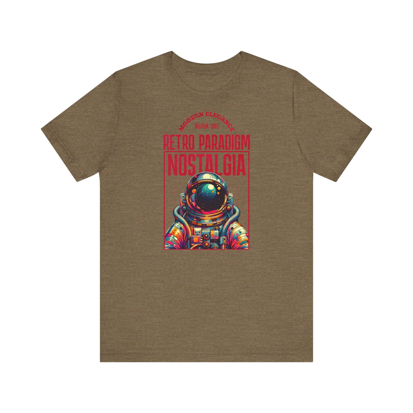 Retro Space, Camiseta de manga corta unisex de jersey