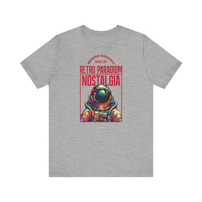 Retro Space, Camiseta de manga corta unisex de jersey