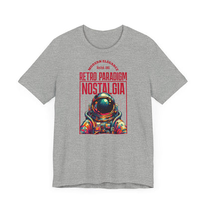 Retro Space, Camiseta de manga corta unisex de jersey