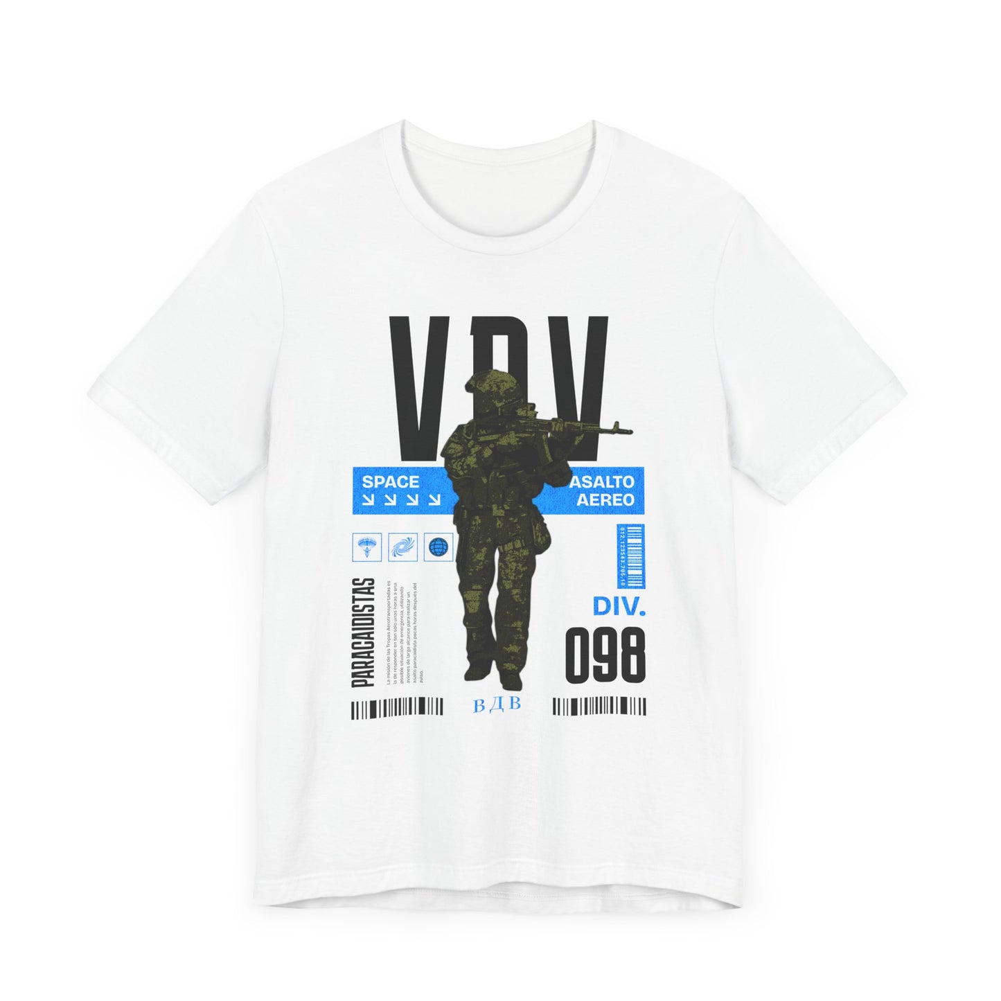 VDV 98th, Camiseta de manga corta de punto unisex