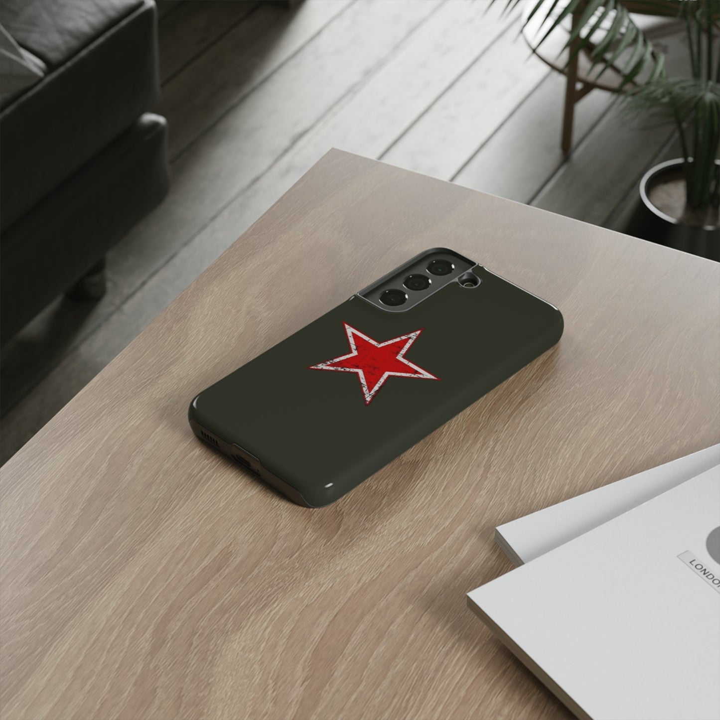 Red star, estuche para celular