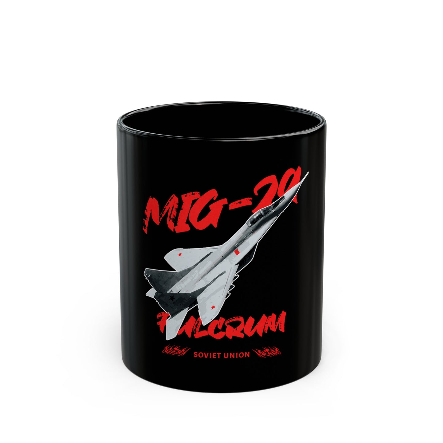 MIG-29, Taza negra (11 oz, 15 oz)