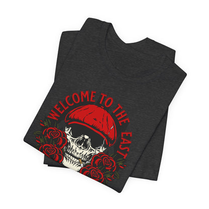 Welcome to the east, Camiseta de manga corta de punto unisex