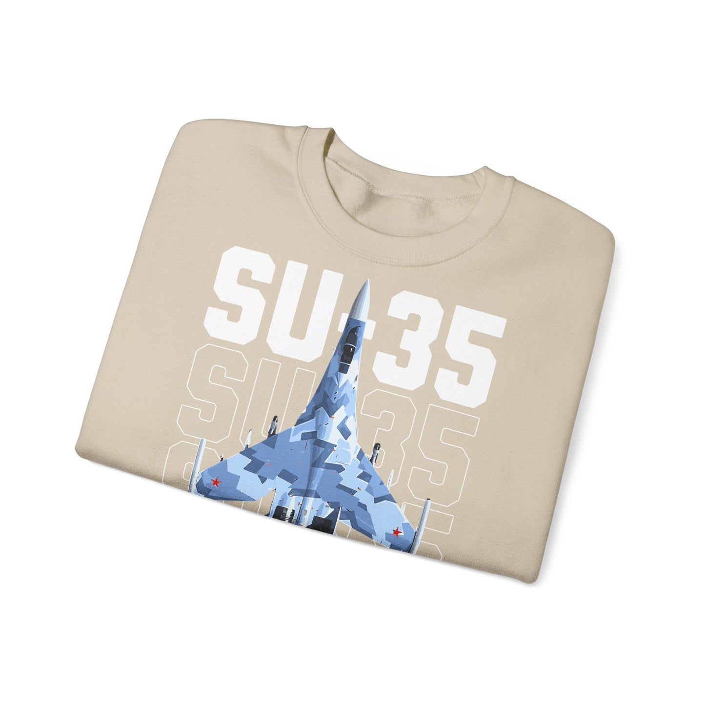 SU-35, sudadera unisex con cuello redondo