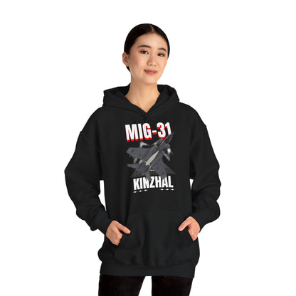 MIG-31 Armado con misil kinzhal, Sudadera con capucha unisex Heavy Blend™