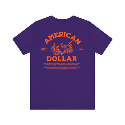 Dollar Burn, Camiseta de manga corta unisex de jersey