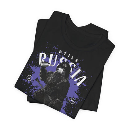 Russia stile, Camiseta de manga corta de punto unisex