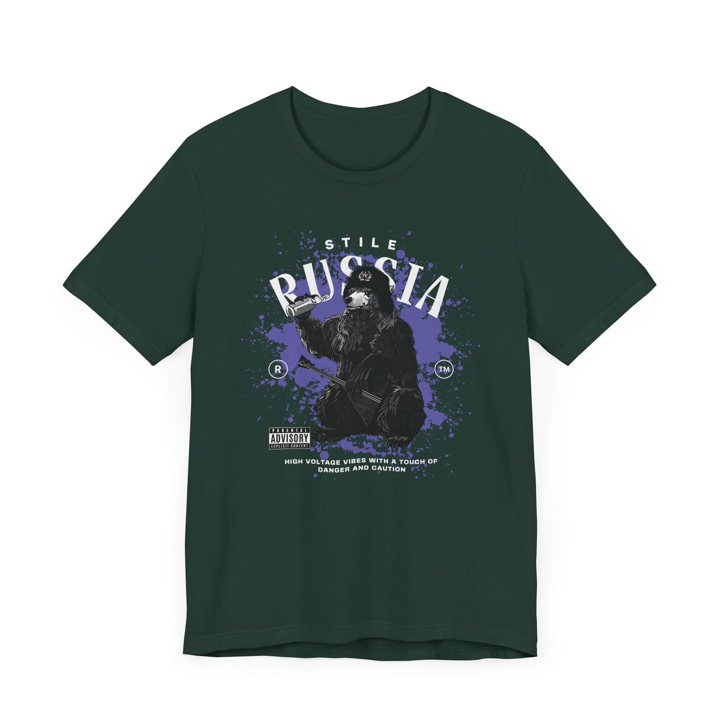 Russia stile, Camiseta de manga corta de punto unisex